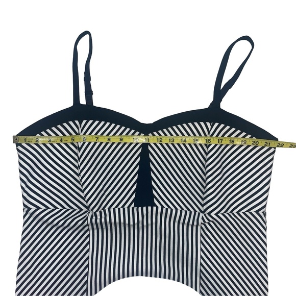 Torrid Black Striped Spaghetti Strap Bodycon Mini Dress Size 24 NWOT - Picture 8 of 12